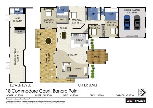 Floorplan of Homely house listing, 18 Commodore Court, Banora Point NSW 2486
