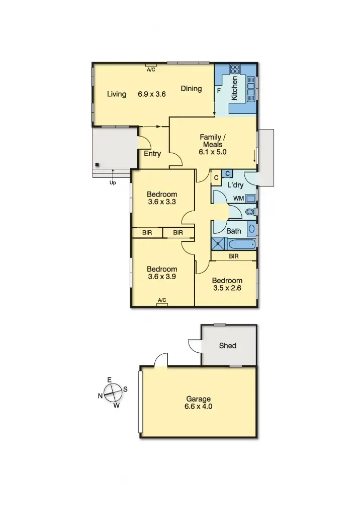 Floorplan of Homely house listing, 166 Heatherhill Road, Frankston VIC 3199