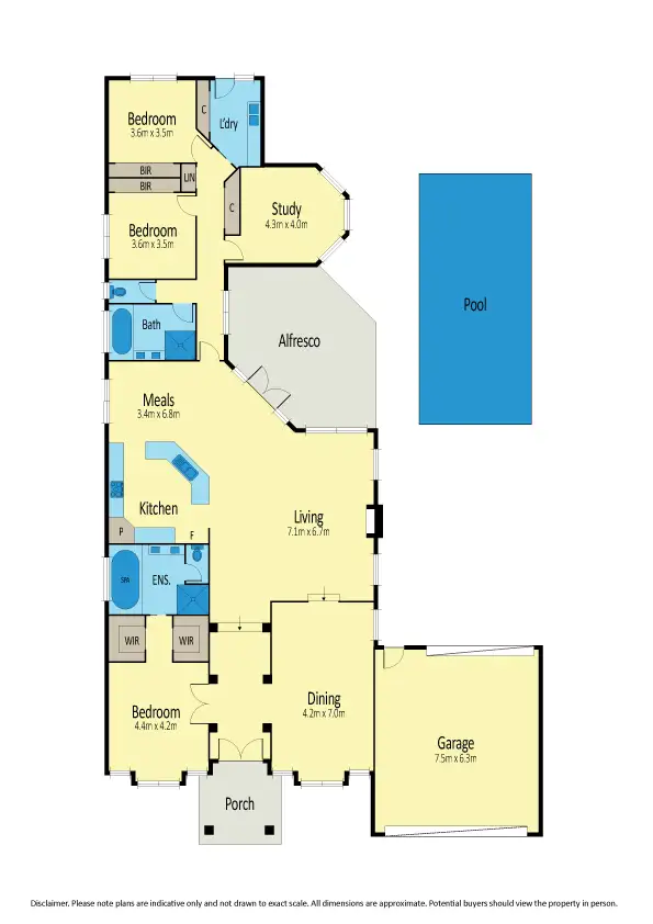 Floorplan of Homely house listing, 7 Drysdale Avenue, Taylors Lakes VIC 3038