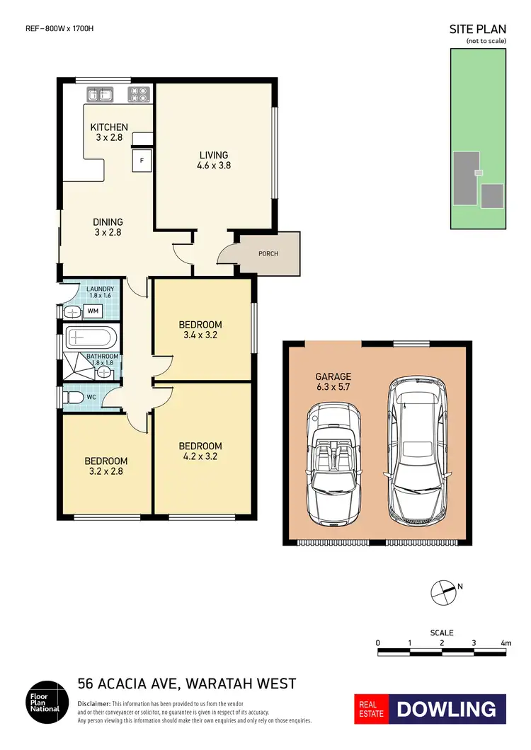 Floorplan of Homely house listing, 56 Acacia Avenue, Waratah West NSW 2298