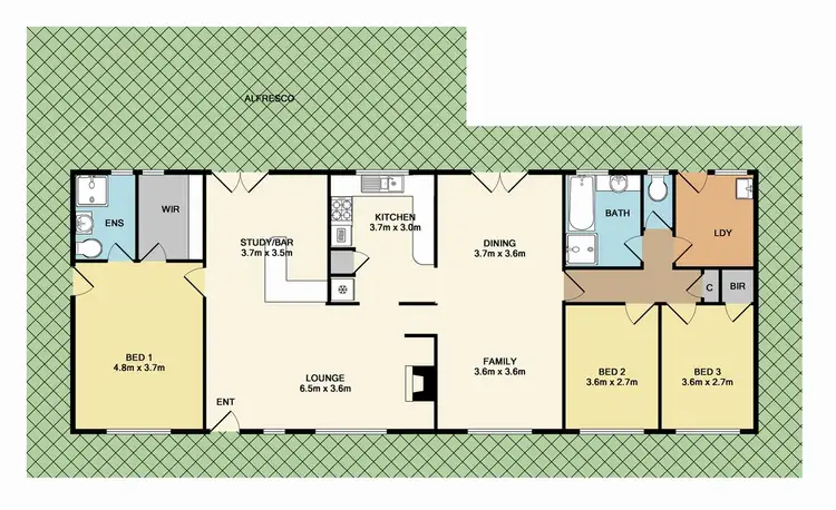 Floorplan of Homely house listing, 60 Eighteenth Avenue, Eden Park VIC 3757