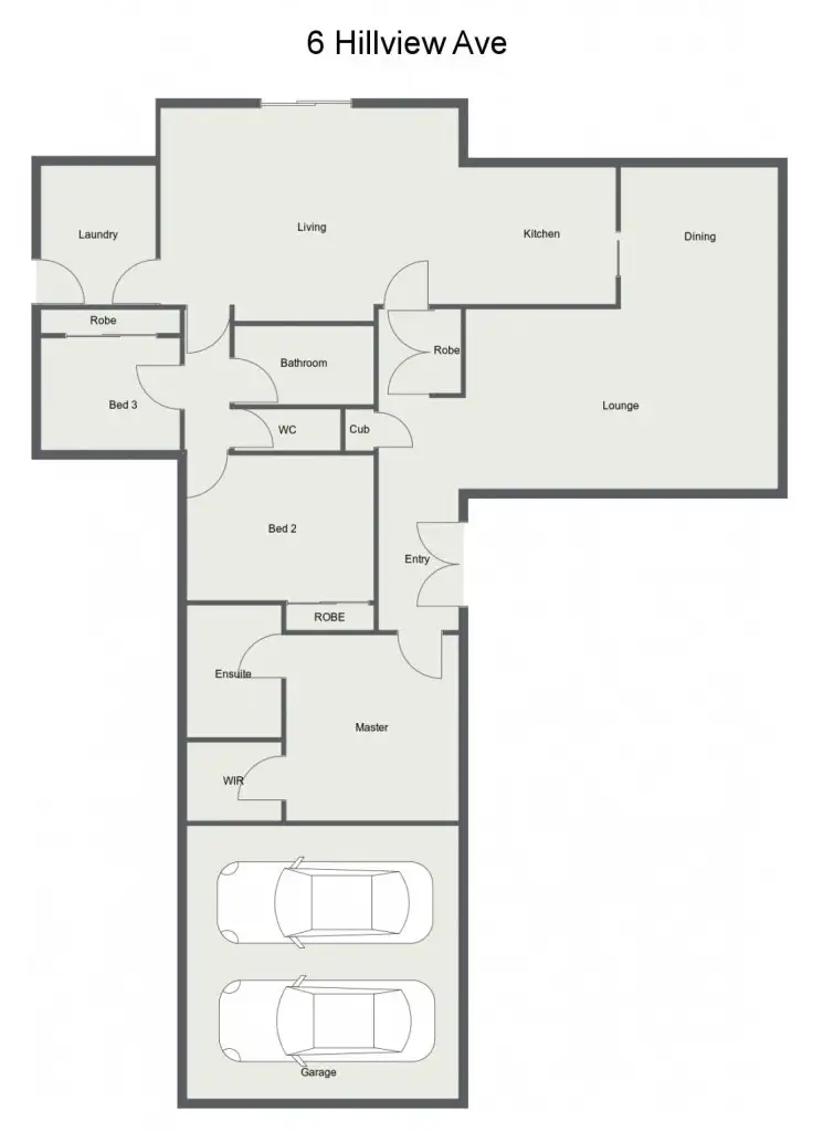 Floorplan of Homely house listing, 6 Hillview Avenue, Moama NSW 2731