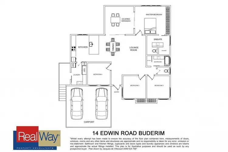 Floorplan of Homely house listing, 14 Edwin Road, Buderim QLD 4556