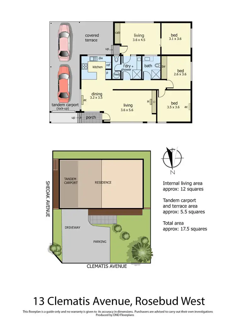 Floorplan of Homely house listing, 13 Clematis Avenue, Rosebud West VIC 3940