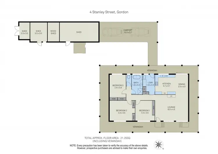 Floorplan of Homely house listing, 4 Stanley Street, Gordon VIC 3345
