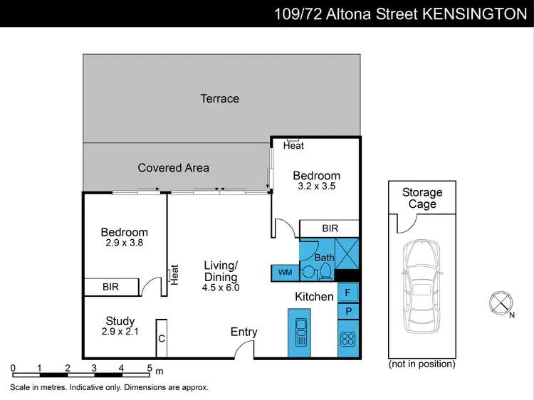 Floorplan of Homely apartment listing, 109/72 Altona Street, Kensington VIC 3031
