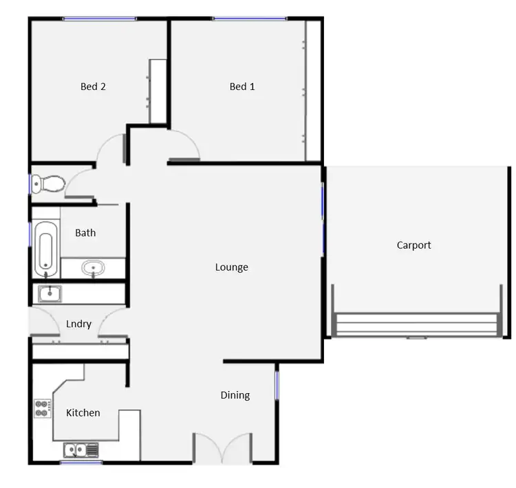 Floorplan of Homely house listing, 38 Midway Drive, Buronga NSW 2739