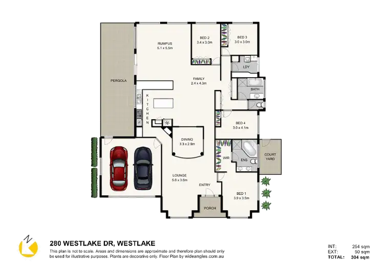 Floorplan of Homely house listing, 280 Westlake Drive, Westlake QLD 4074