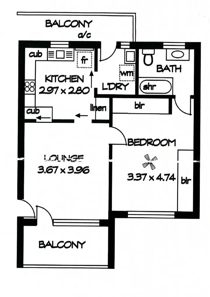 Floorplan of Homely unit listing, 4/47 Hazelwood Avenue, Hazelwood Park SA 5066
