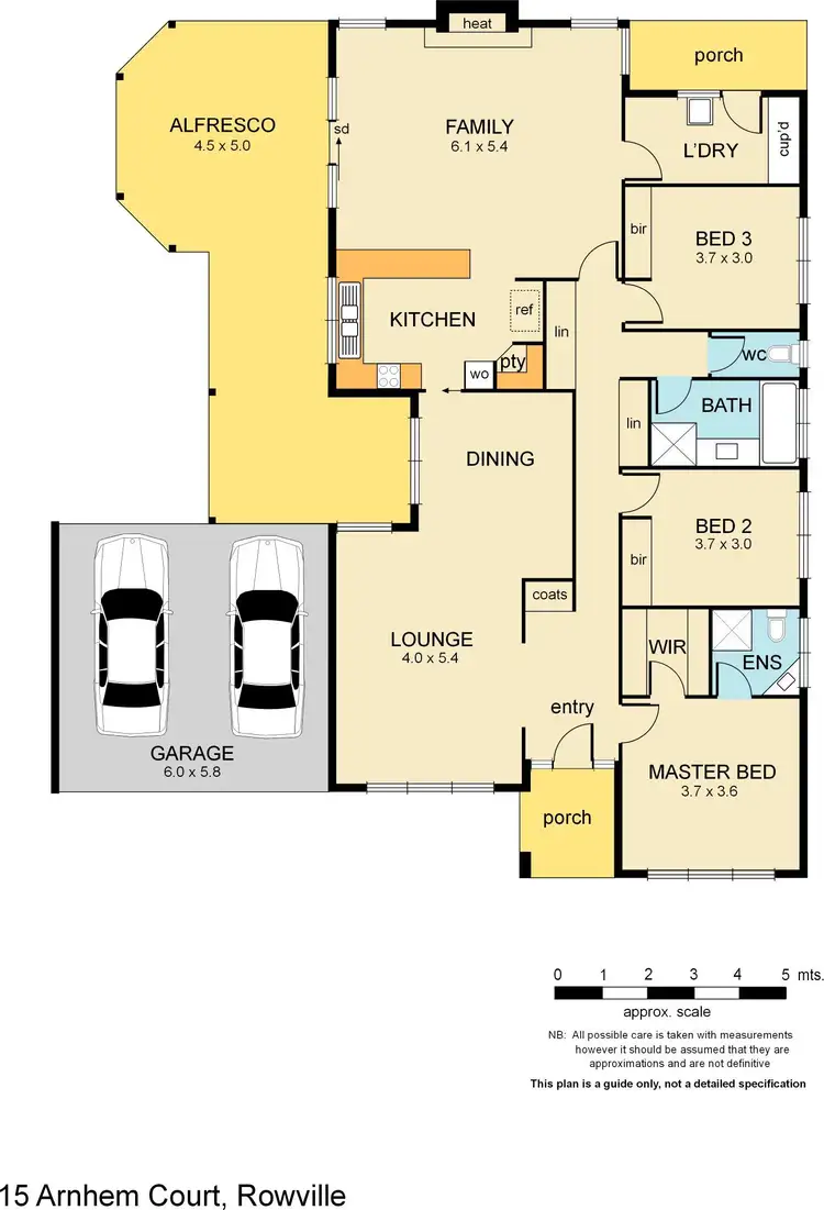 Floorplan of Homely house listing, 15 Arnhem Court, Rowville VIC 3178