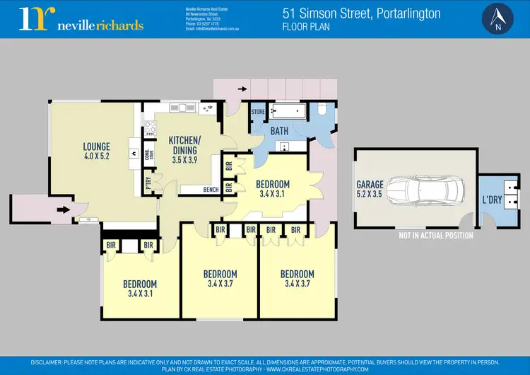 Floorplan of Homely house listing, 51 Simson Street, Portarlington VIC 3223