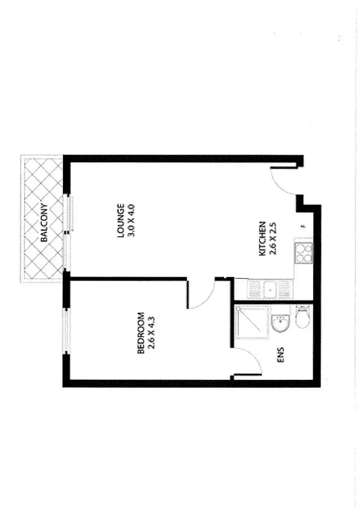Floorplan of Homely apartment listing, 709/23 Adelaide Street, Fremantle WA 6160