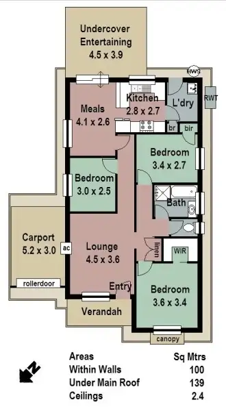 Floorplan of Homely house listing, 19A Gardenia Drive, Woodside SA 5244