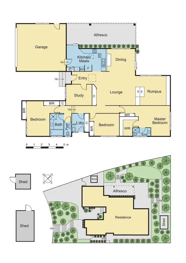 Floorplan of Homely house listing, 5 Patrick Close, Greensborough VIC 3088