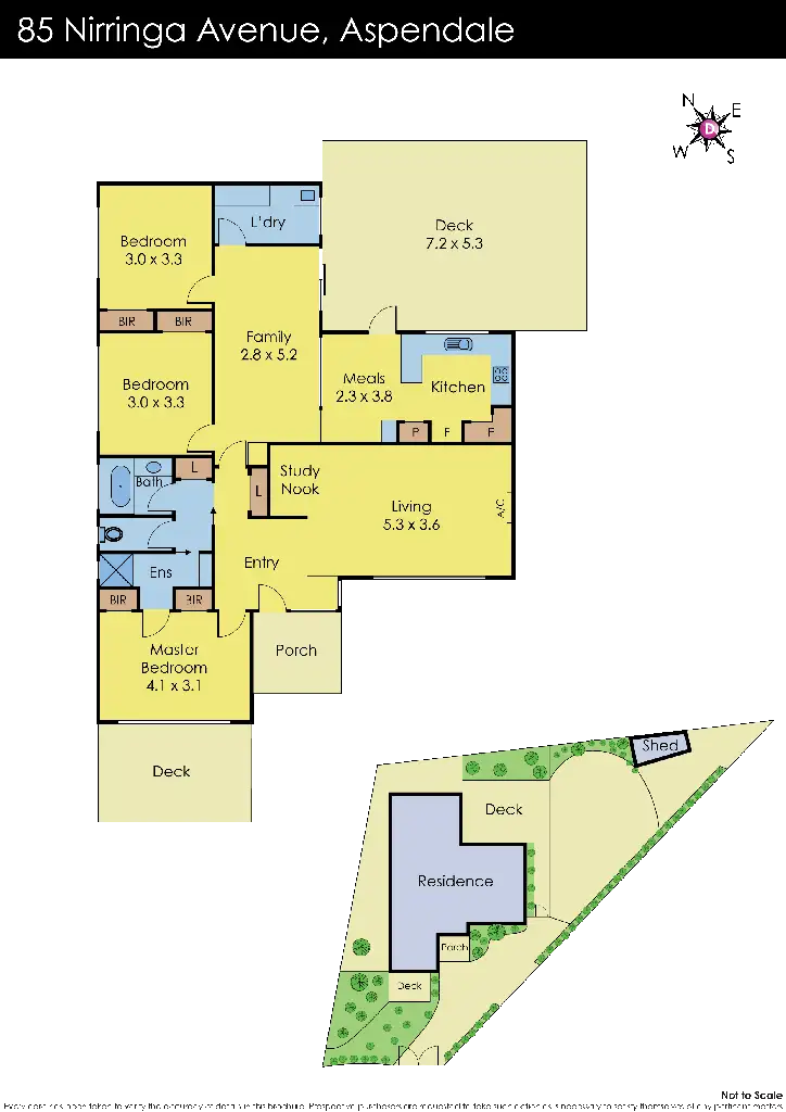 Floorplan of Homely house listing, 85 Nirringa Avenue, Aspendale VIC 3195