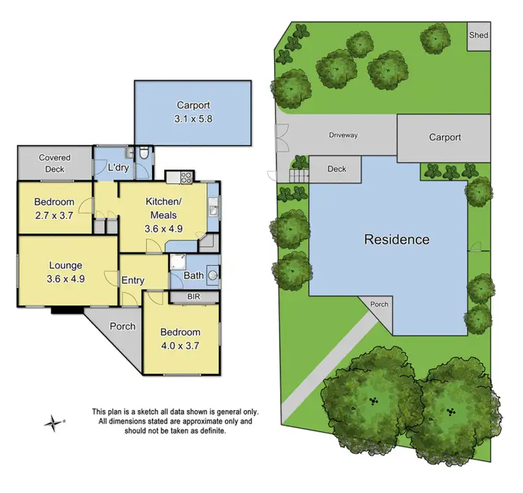 Floorplan of Homely unit listing, 1/1 Evon Avenue, Ringwood East VIC 3135