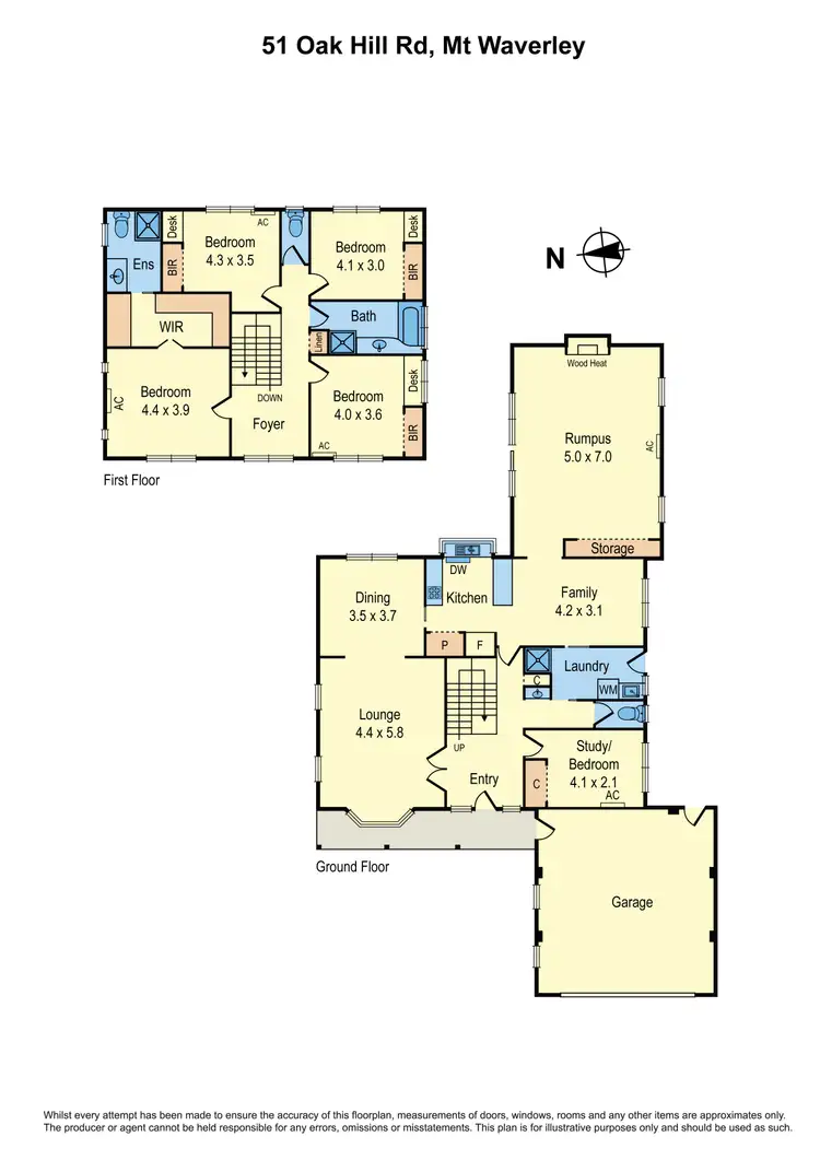 Floorplan of Homely house listing, 51 Oak Hill Road, Mount Waverley VIC 3149