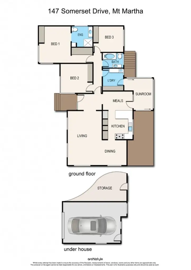 Floorplan of Homely house listing, 147 Somerset Drive, Mount Martha VIC 3934