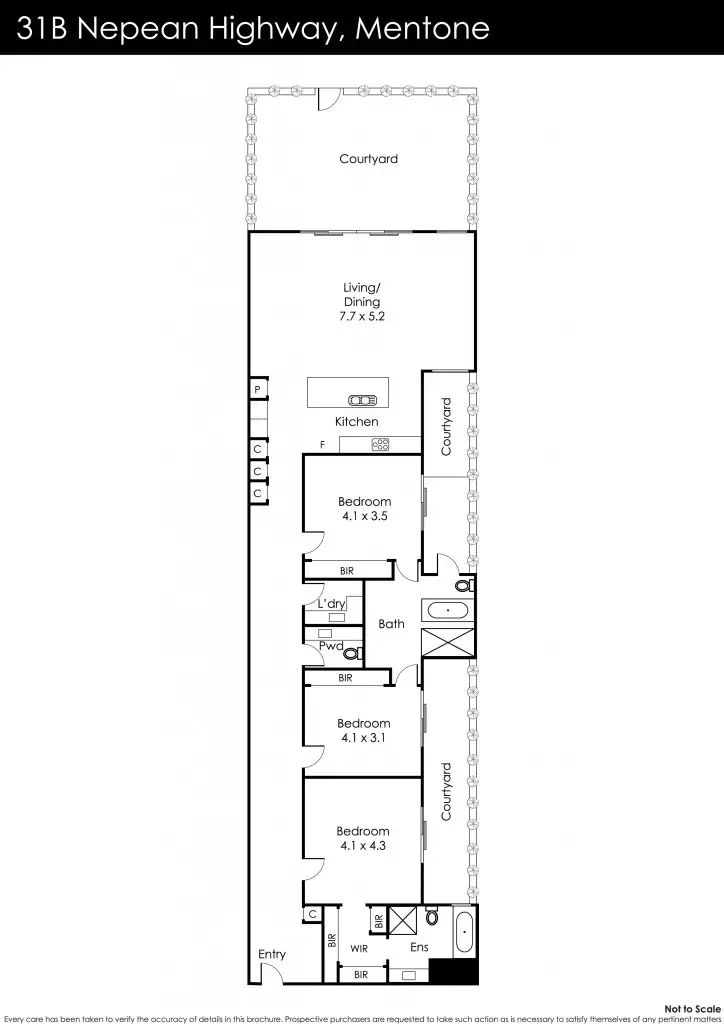 Floorplan of Homely townhouse listing, 1/31B Nepean Highway, Aspendale VIC 3195