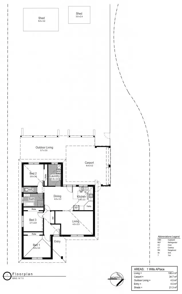 Floorplan of Homely house listing, 1 Wills Place, Lake Albert NSW 2650