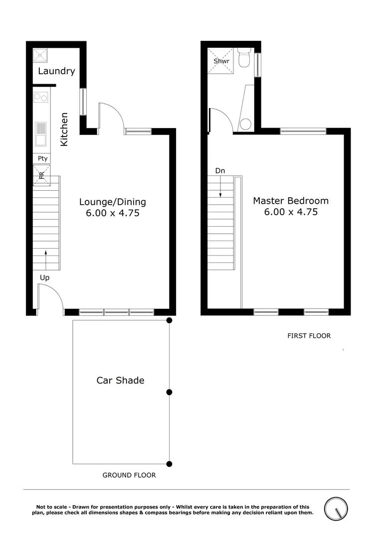 Floorplan of Homely townhouse listing, 13/34 Money Street, Perth WA 6000