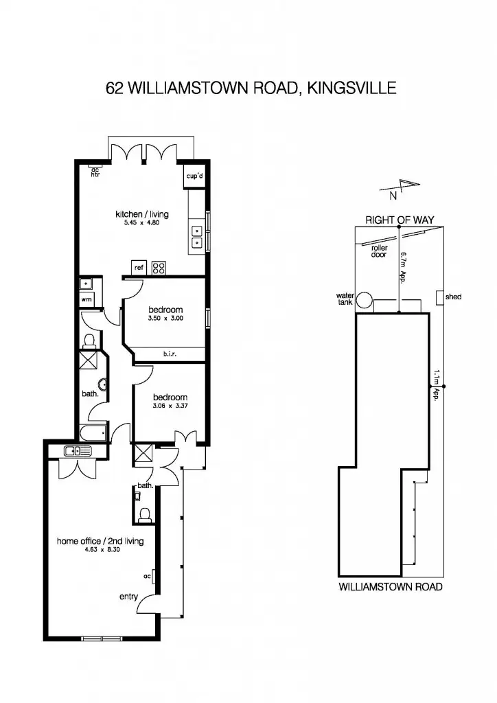 Floorplan of Homely house listing, 62 Williamstown Road, Kingsville VIC 3012