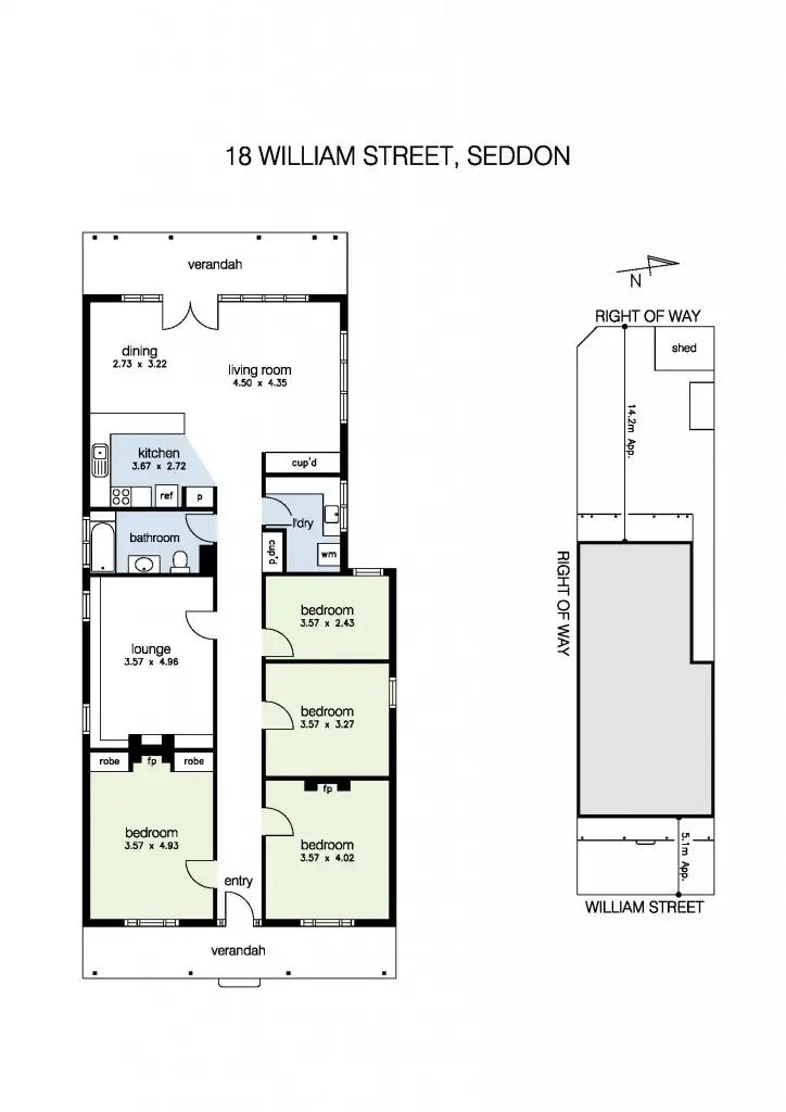 Floorplan of Homely house listing, 18 William Street, Seddon VIC 3011