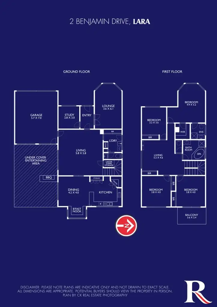 Floorplan of Homely house listing, 10 Benjamin Drive, Lara VIC 3212