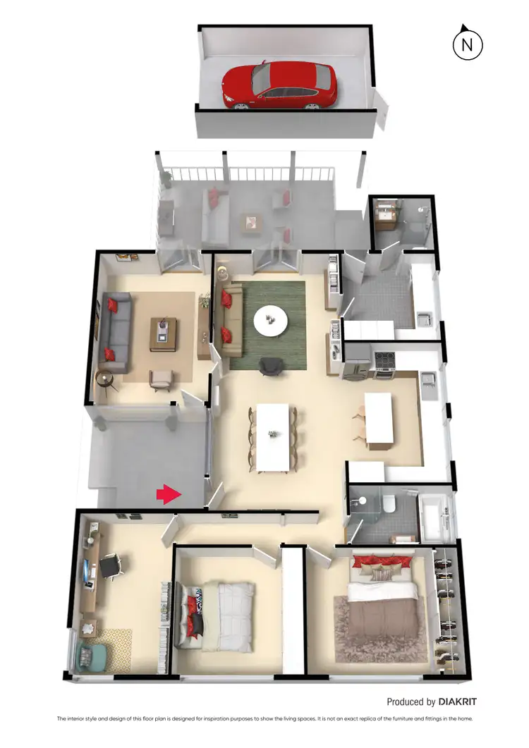 Floorplan of Homely house listing, 1/17 Coogee Avenue, Frankston VIC 3199