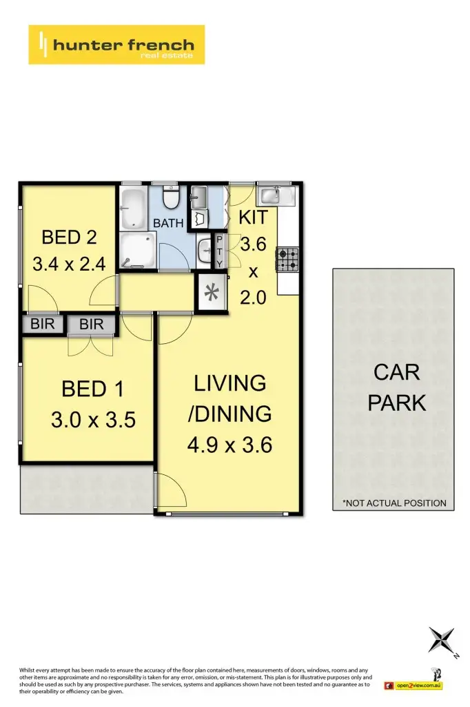 Floorplan of Homely unit listing, 1/5 Rose Street, Altona VIC 3018
