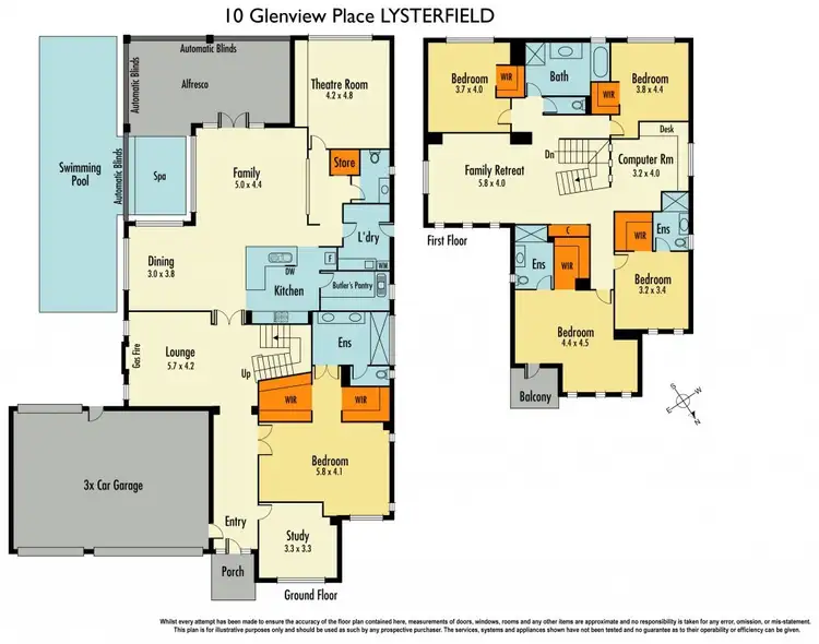 Floorplan of Homely house listing, 10 Glenview Place, Lysterfield VIC 3156