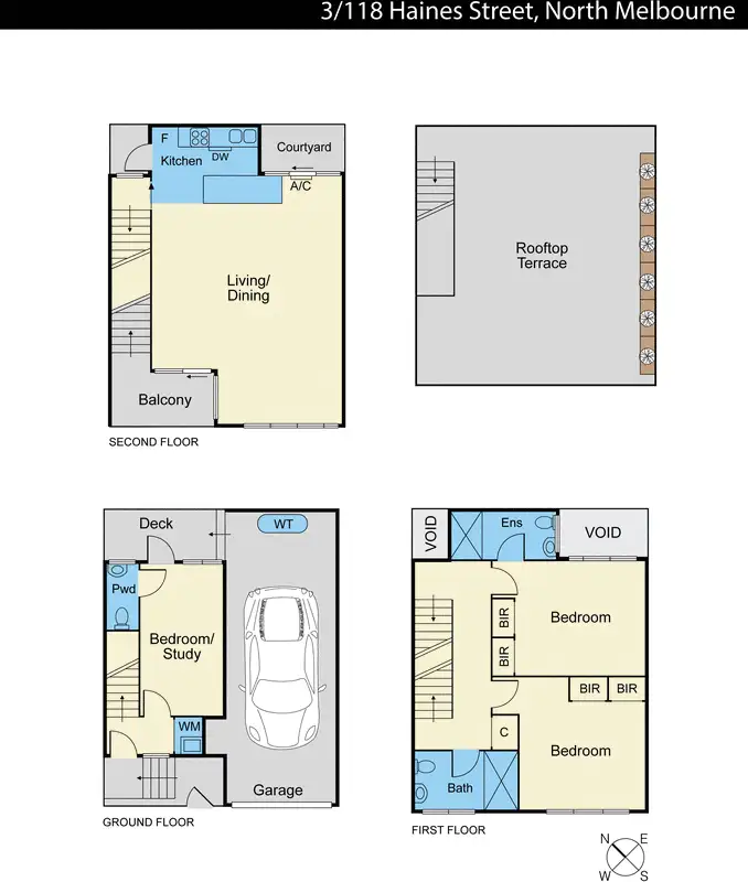 Floorplan of Homely house listing, 3/118 Haines Street, North Melbourne VIC 3051