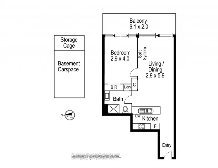 Floorplan of Homely apartment listing, H407/50-56 High Street, Preston VIC 3072