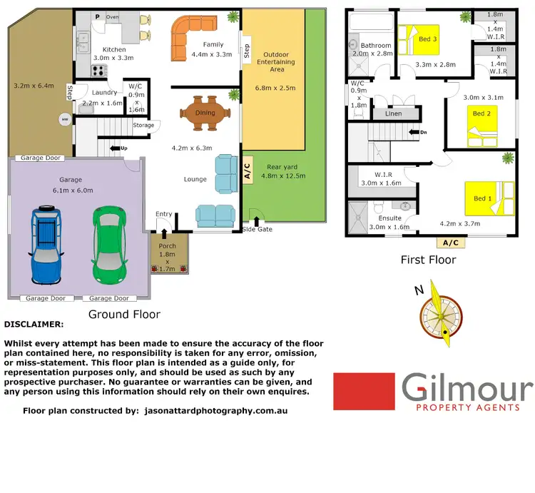Floorplan of Homely semi-detached listing, 11 Montrose Street, Quakers Hill NSW 2763