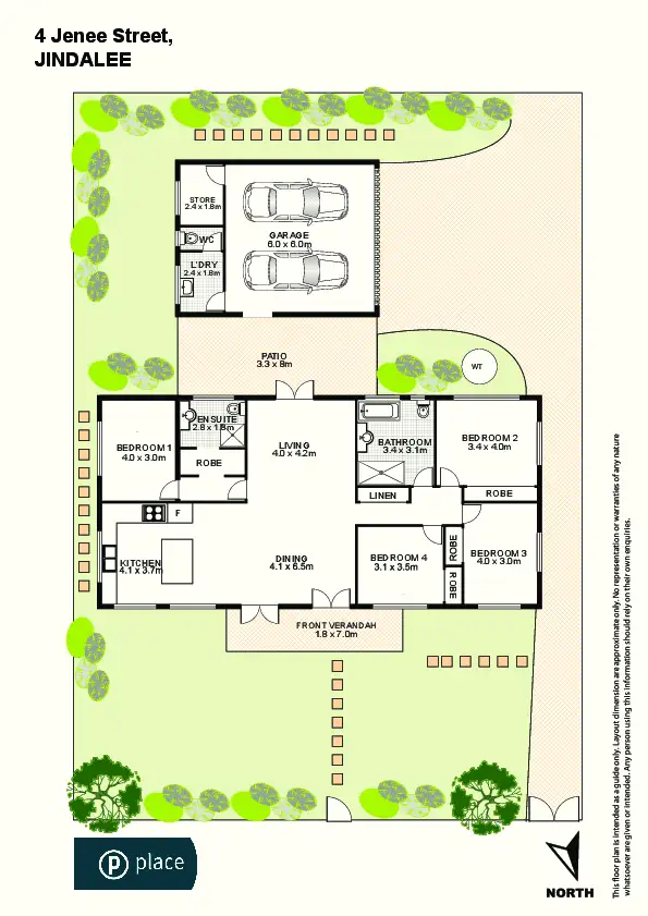 Floorplan of Homely house listing, 4 Jenee Street, Jindalee QLD 4074