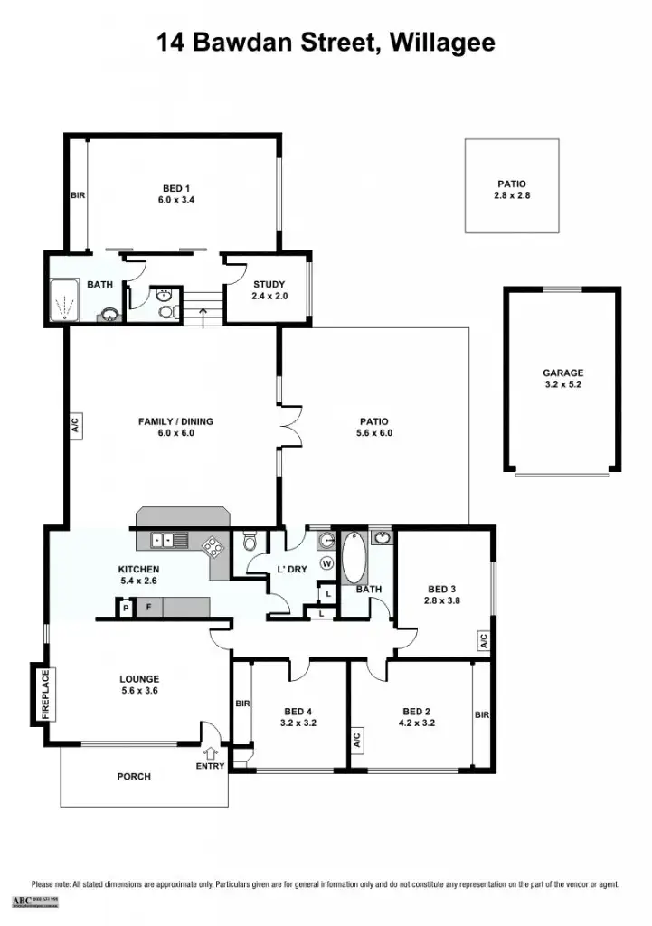 Floorplan of Homely house listing, 14 Bawdan St, Willagee WA 6156
