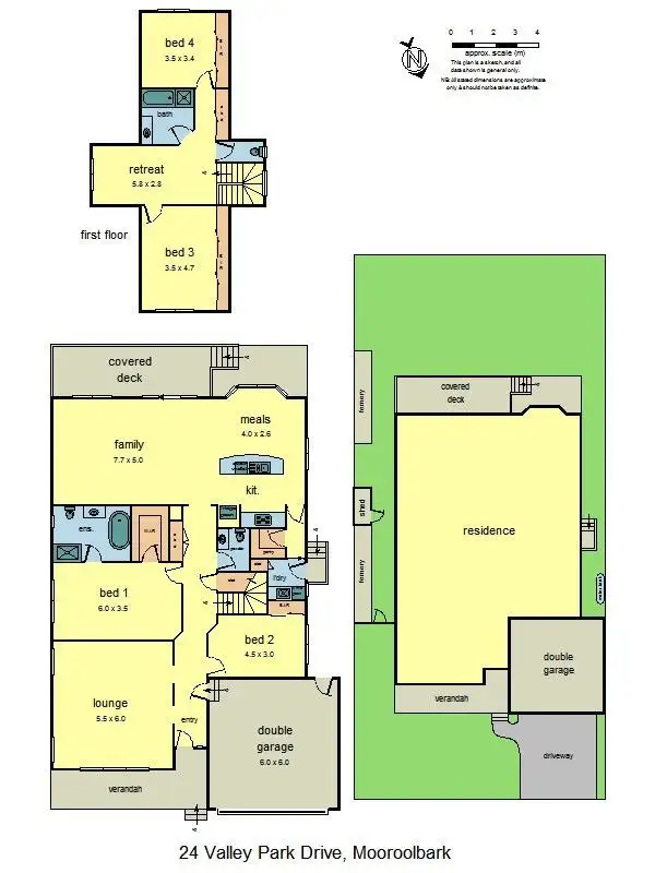 Floorplan of Homely house listing, 24 Valley Park Drive, Mooroolbark VIC 3138
