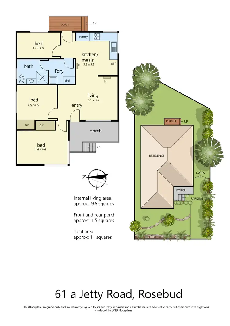 Floorplan of Homely house listing, 61a Jetty Road, Rosebud VIC 3939