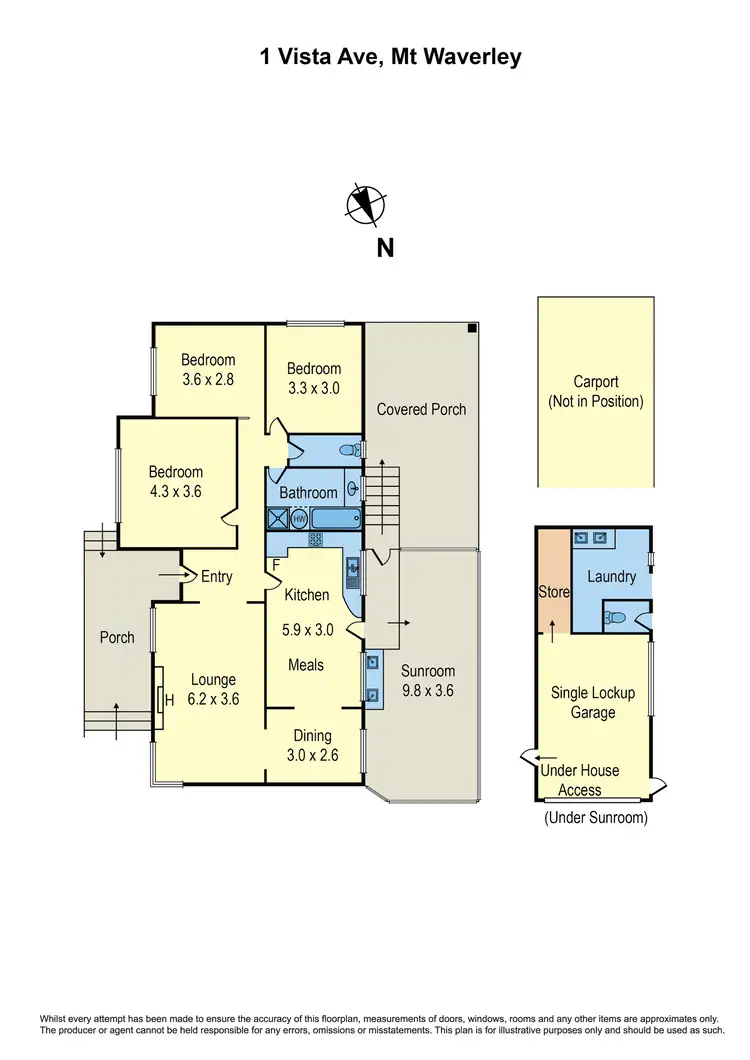 Floorplan of Homely house listing, 1 Vista Avenue, Mount Waverley VIC 3149