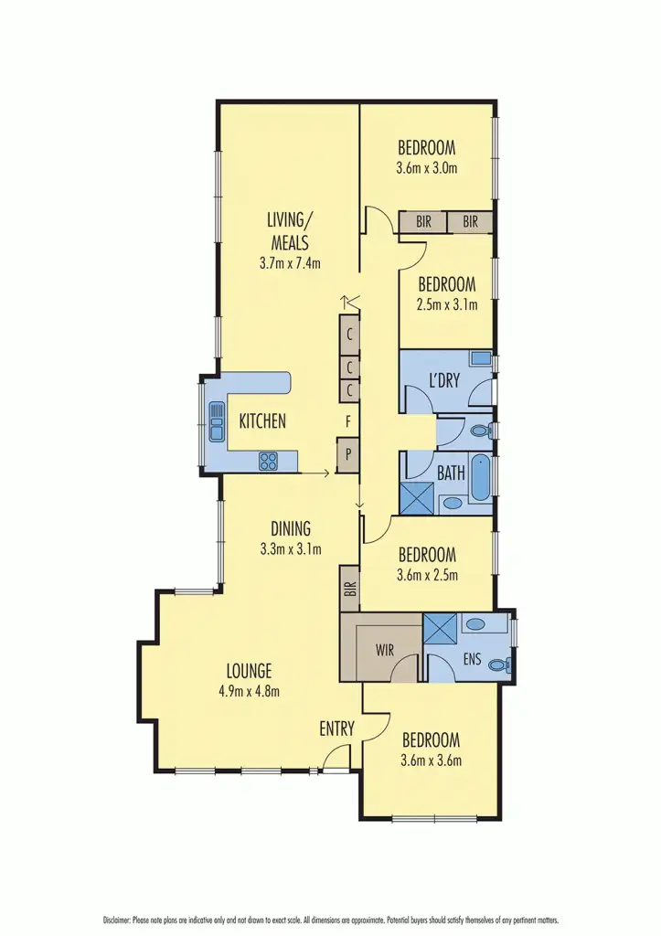 Floorplan of Homely house listing, 14 Bradina Court, Chelsea Heights VIC 3196