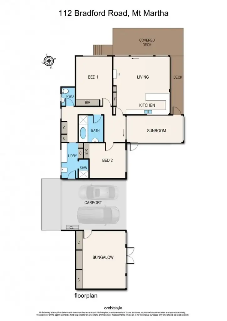 Floorplan of Homely house listing, 112 Bradford Road, Mount Martha VIC 3934