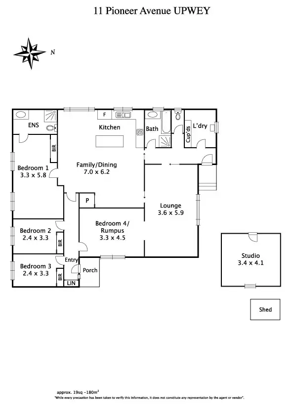 Floorplan of Homely house listing, 11 Pioneer Avenue, Upwey VIC 3158