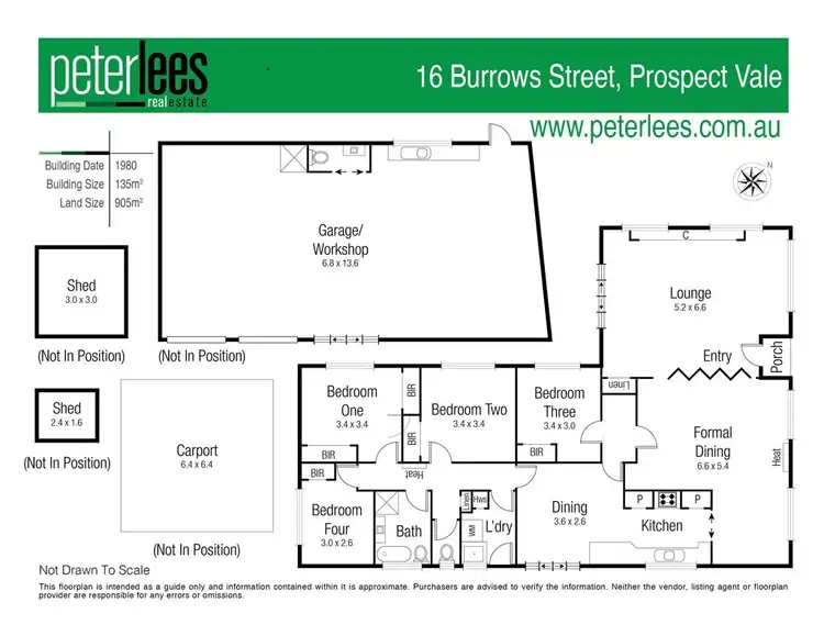 Floorplan of Homely house listing, 16 Burrows Street, Prospect Vale TAS 7250