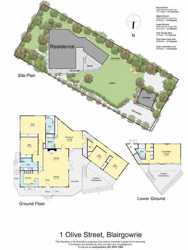 Floorplan of Homely house listing, 1 Olive Street, Blairgowrie VIC 3942