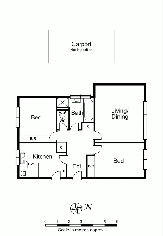 Floorplan of Homely apartment listing, 2/42 Adelaide Street, Armadale VIC 3143