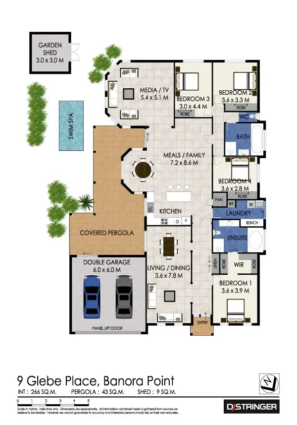 Floorplan of Homely house listing, 9 Glebe Place, Banora Point NSW 2486