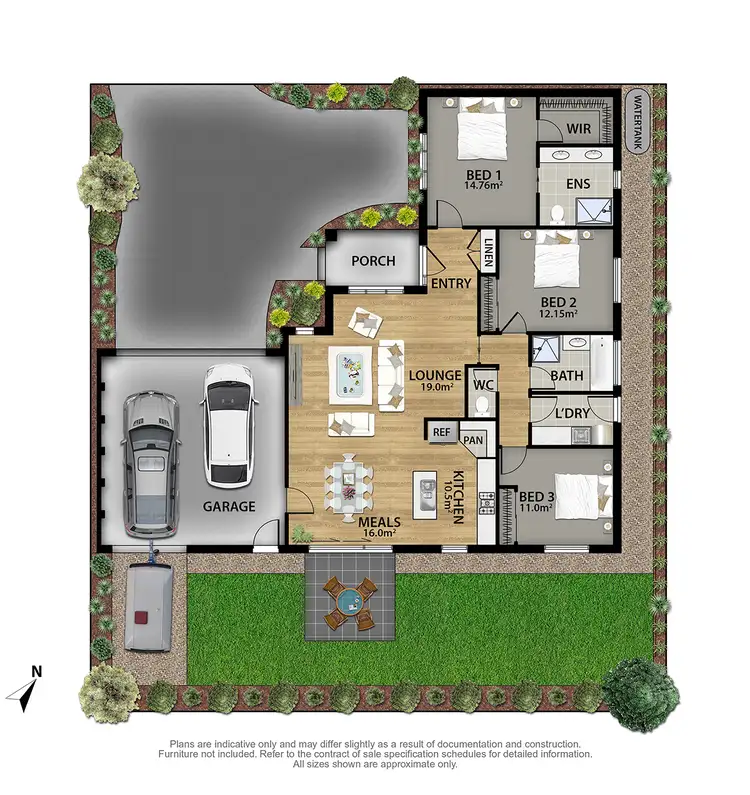 Floorplan of Homely townhouse listing, 2/36 Broughton Avenue, Croydon VIC 3136