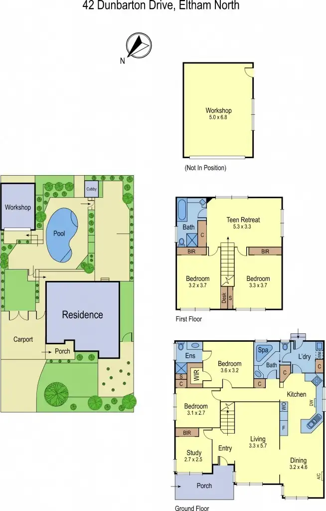 Floorplan of Homely house listing, 42 Dunbarton Drive, Eltham North VIC 3095