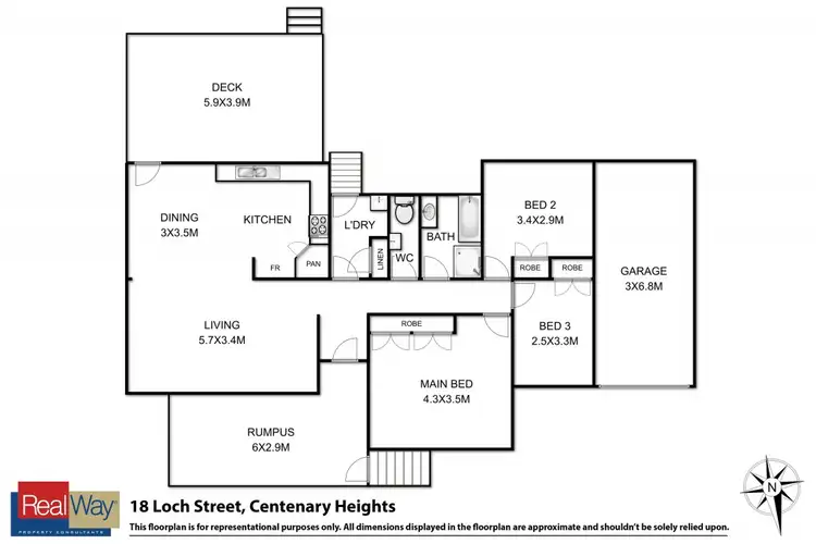 Floorplan of Homely house listing, 18 Loch Street, Centenary Heights QLD 4350