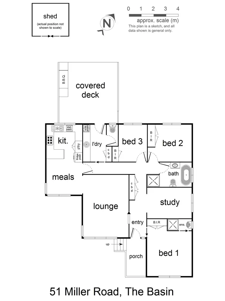 Floorplan of Homely house listing, 51 Miller Road, The Basin VIC 3154